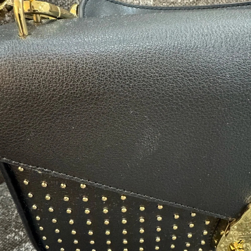 Calvin Klein Black Crossbody Bag with Gold Accents - Picture 3 of 9